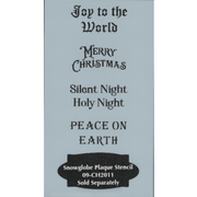 Chris Haughey's Snowglobe Plaque Stencil