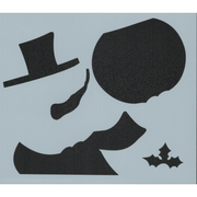 Galaxy Snowman Stencil