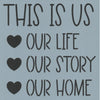 This is Us - Heart Stencil