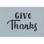 Give Thanks Stencil