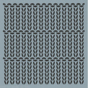 Knit and Purl Background Stencil