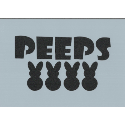 Peeps Stencil