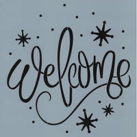 Welcome - Sparkle Stencil