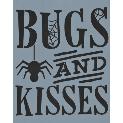 Bugs and Kisses Stencil