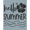 Hello Summer- Hibiscus Stencil