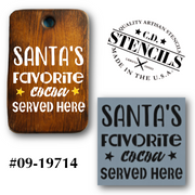 Santa's Favorite Cocoa Stencil
