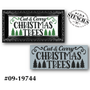 Cut & Carry Christmas Trees Stencil