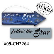 Follow the Star Stencil