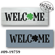 Welcome - Clover Stencil