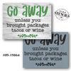 Packages, Tacos, or Wine Stencil