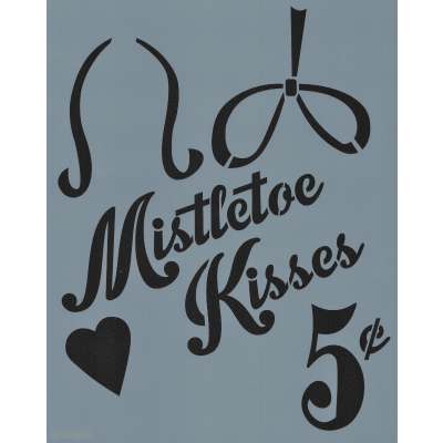 Mistletoe Kisses Stencil