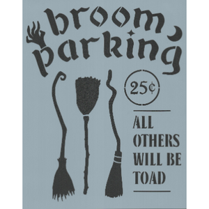 Broom Parking Stencil