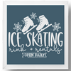 Ice Skating Rink & Rentals Stencil