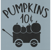 Pumpkins 10¢ Stencil