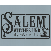 Salem Witches Union Stencil