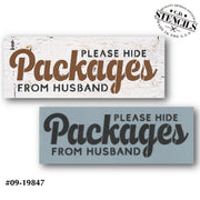 Please Hide Packages Stencil