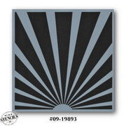 Sunbeams Stencil