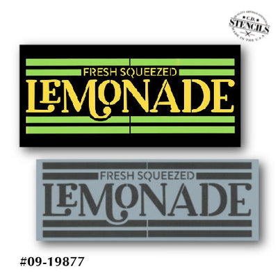 Fresh Squeezed Lemonade Stencil
