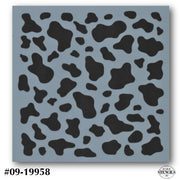 Cow Print Background Stencil