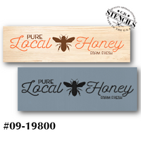 Pure Local Honey Stencil
