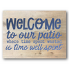 Welcome to Our Patio Stencil
