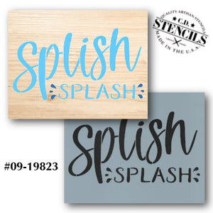 Splish Splash Stencil