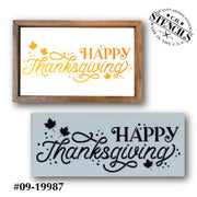 Happy Thanksgiving Stencil