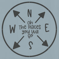 Oh The Places You Will Go Stencil