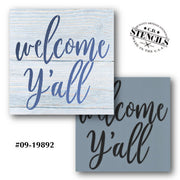 Welcome Y'all Stencil