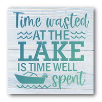 Time Wasted at the Lake Stencil