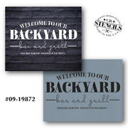 Backyard Bar & Grill Stencil