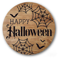 Happy Halloween Spiderweb Stencil