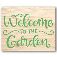 Welcome to the Garden Stencil