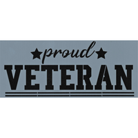 Proud Veteran Stencil