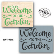 Welcome to the Garden Stencil