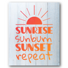 Sunrise Sunburn Sunset Repeat Stencil