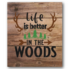 Life is Better in the Woods Stencil