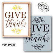 Give Thanks Stencil
