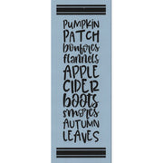 Autumn List Stencil