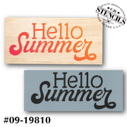 Hello Summer Stencil