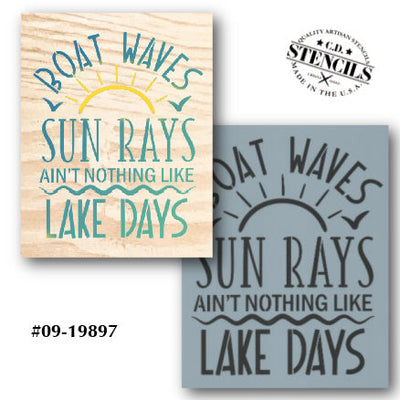 Ain't Nothing Like Lake Days Stencil