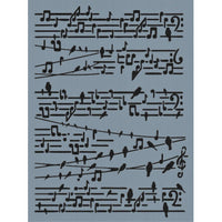 Musical Collage Stencil