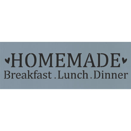 Homemade Breakfast Lunch Dinner Stencil | CD Stencils