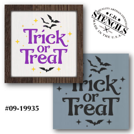 trick or treat stencil