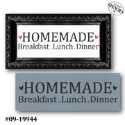Homemade Breakfast Lunch Dinner Stencil