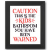 Kids Bathroom - You Have Been Warned Stencil