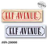 Elf Avenue Stencil
