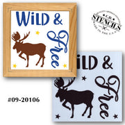 Wild & Free Stencil