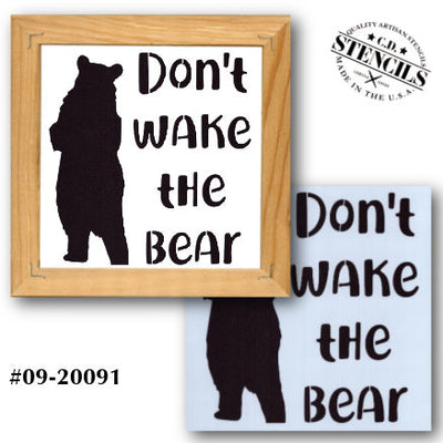 Don't Wake the Bear Stencil