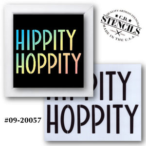 Hippity Hoppity Stencil